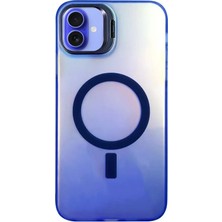 Mey İthalat Mey Ithalat®  iPhone 16 Plus Kılıf Primera Magsafe Standlı Kapak - Lacivert