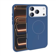 Zore iPhone 17 Pro Max Kılıf M-Safe Şarj Özellikli Metal Kamera Çerçeveli Edi Silikon Kapak