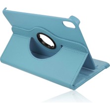 Mey İthalat Mey Ithalat®  iPad Mini 6 Kılıf 360 Tablet Deri Kılıf - Turkuaz
