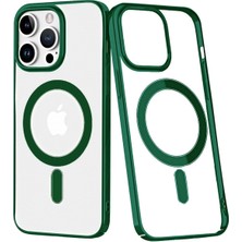 Mey İthalat Mey Ithalat®  iPhone 14 Pro Max Kılıf Element Magneticsafe Sert Kapak - Köknar Yeşili
