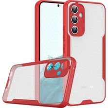 Mey İthalat Mey Ithalat®  Samsung Galaxy A24 4g Kılıf Platin Silikon - Kırmızı