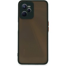 Mey İthalat Mey Ithalat®  Realme C35 Kılıf Montreal Silikon Kapak - Yeşil