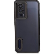 Mey İthalat Mey Ithalat®  Xiaomi Poco F5 Pro Kılıf Slot Silikon - Siyah