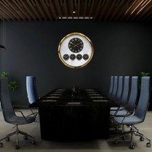 Mey İthalat Mey Ithalat® Gold Modern 52 cm Dünya Saati