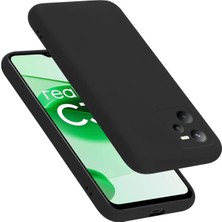 Mey İthalat Mey Ithalat®  Realme C35 Kılıf First Silikon - Siyah