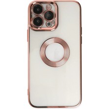 Mey İthalat Mey Ithalat®  iPhone 14 Pro Max Kılıf Slot Silikon - Rose Gold