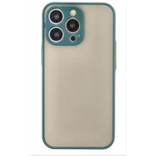 Mey İthalat Mey Ithalat®  iPhone 15 Pro Max Kılıf Montreal Silikon Kapak - Yeşil