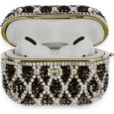 Mey İthalat Mey Ithalat®  Airpods Pro 2 (2.nesil) Klor Taşlı Kılıf - Desen 3