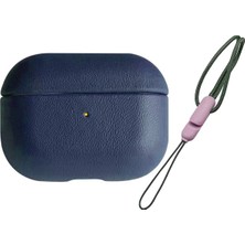 Mey İthalat Mey Ithalat®  Airpods 3 (3.nesil) 405 Deri Kılıf - Lacivert