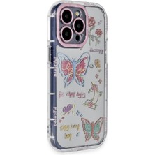 Mey İthalat Mey Ithalat®  iPhone 14 Pro Max Kılıf Reflexion Desenli Kapak - Desen 8