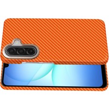 Mey İthalat Mey Ithalat®  Samsung Galaxy A56 Vega Magsafe Kapak - Turuncu