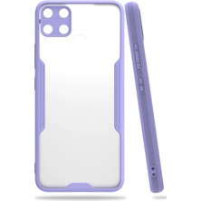 Mey İthalat Mey Ithalat®  Realme C15 Kılıf Platin Silikon - Lila