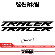 Sv Sticker Works Yamaha Tracer 7 / 9 / Gt Uyumlu Yazı Sticker – Yüksek Kalite Özel Kesim Folyo (2'li Set)
