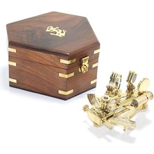 Livenda Ahşap Kutulu Pirinç Sekstand 2007/4