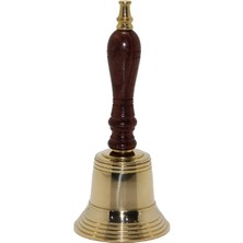 Livenda Ahşap Saplı Pirinç Başlıklı El Çanı 6984A