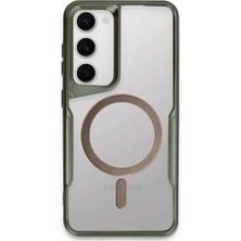 Mey İthalat Mey Ithalat®  Samsung Galaxy S23 Kılıf Boyi Magsafe Silikon Kapak - Yeşil