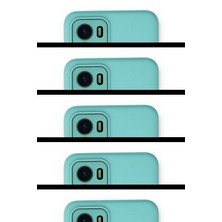 Mey İthalat Mey Ithalat®  Vivo Y15S Kılıf Lansman Glass Kapak - Turkuaz