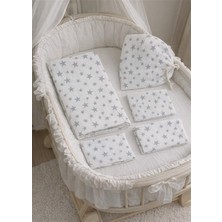 More Home Müslin Bezi Bebek Set 6 Parça  % 100 Pamuklu Yıldızlı