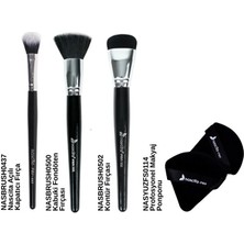 Nascita 4'lü Makyaj Fırça Seti 437 , 500 , 502 ve Ponpon
