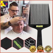 Fiviont Profesyonel Düz Üst Saç Tarağı – Su Terazili Flat Top Kılavuz Tarak, Berber & Kuaför Kesim Tarağı