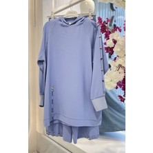 Camelya Fashion Indigo Tesettür Takım
