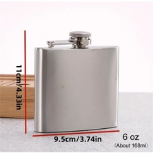 Ergan Outdoor Paslanmaz Çelik Cep Matarası 6 Oz