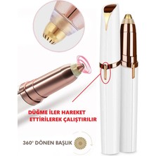 Fantastik Store Kalem Tipi Taşınabilir Ince Uçlu Yüz Için Tüy Alıcı Kaş Bıyık Epilasyon Aleti (Pil Dahildir) - Lisinya