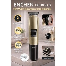 Enchen Beardo 3 Gold Çok Fonksiyonlu Tüm Vücut Için Uygun Şarjlı Saç ve Tıraş Makinesi