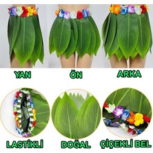 Fantastik Store Tropikal Esintili Hawaii Yapraklı Parti Eteği Çocuk Boy - Lisinya