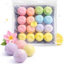 Visuda Sabun Visuda - Köpüren Banyo Topu 16X50 gr / Karışık Aromalı Paket / Banyo Bombası & Ekstra Nem