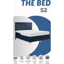 Meg'a Bedding Bed S2 Torba Paket Yaylı Yatak Fermuarlı Yatak Yıkanabilir Kılıflı Yatak Ortopedik Yatak Visco Yatak Antibakteriyel Yatak