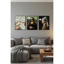 Safir Design Pop ART3LÜ Çerçeveli Tablo Seti