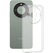 Microcase Honor Magic 8 Lite ile Uyumlu Slim Serisi Soft Tpu Silikon Kılıf - Şeffaf AL3324