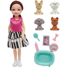 Fantastik Store Pet Shop - Bebekli Köpek Bakım Seti - 7722-3 - Esmer (Lisinya)