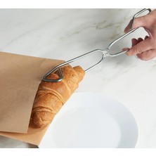 IKEA Quality Makas Şekilli Servis Maşası Uzunluk 30 cm Yemek Pişirme Hazırlık Maşası Paslanmaz Çelik Maşa
