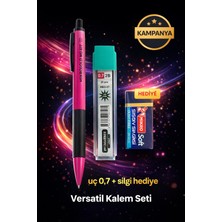 W-Design 1 Adet 0.7 Versatil Kalem + 1 Adet 0,7 Uç + 1 Adet Silgi 3 Lü Set