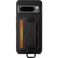 Microcase Google Pixel 10 Pro Xl ile Uyumlu Askılıklı Kartlıklı Standlı Deri Kaplama KILIF-AL5137