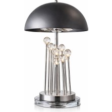 Noya Lighting Masa Lambası - Gece Lambası - Siyah Abajur - Lüks Abajur Modelleri - Masa Üstü Aydınlatma - 65 cm