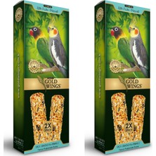 Gold Wings Evcil Hayvan Paraket 2'li Kraker Meyveli Çok Al Az Öde