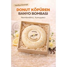 Visuda Sabun Vanilya Aromalı 120 gr / Donut Köpüren Banyo Topu , Nem Bombası