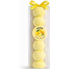 Visuda Sabun Köpüren Banyo Topu 250 gr / Banyo Bombası & Limon Aromalı ile Ekstra Nem