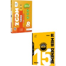 Günay Yayınları 8. Sınıf Zoom Türkçe Soru Bankası + Hız Yayınları Branş Deneme (5 Yarıyıl + 10 Genel Deneme)