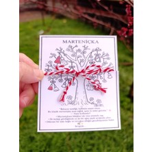 Ghl Story Marteniçka Kırmızı Beyaz Bahara Merhaba Dilek-Şans İpi (55 cm -10 Adet)