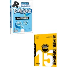 Günay Yayınları 8. Sınıf Bumerang Matematik 32 Haftalık Deneme + Hız Yayınları 15 Li Deneme (5 Yarıyıl + 10 Genel Deneme)