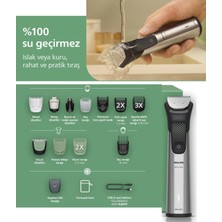 Philips Saç Sakal Vücut Kulak ve Burun Hepsi Bir Arada Islak Kuru Kullanımlı Üstün Performanslı 16 Parça Profesyonel Erkek Bakım Seti Series 9000