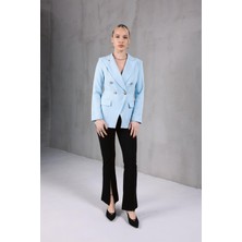 ME & ME Düğme Detaylı Mavi Blazer Ceket