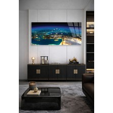 Olinpa Kırılmaz Cam Duvar Saati , Hem Tablo Hem Saat Türkiye Kabartmalı Haritası Modern Tasarım Saat Ev Salon Saat Ofis  Hediyesi