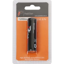 Fantastik Store Orjinal 3.7 V 1200 Mah Şarj Edilebilir 18650 Turbo Model Li-Ion Şarjlı Pil - Lisinya