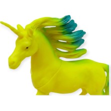 Fantastik Store Çiftlik Hayvanları Serisi - Efsanevi Unicorn 12 cm - Sarı - Yeşil (Lisinya)