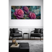 Olinpa Kırılmaz Cam Duvar Saati , Hem Tablo Hem Saat Renkli Modern Tasarım Saat Ev Salon Saat Ofis  Hediyesi